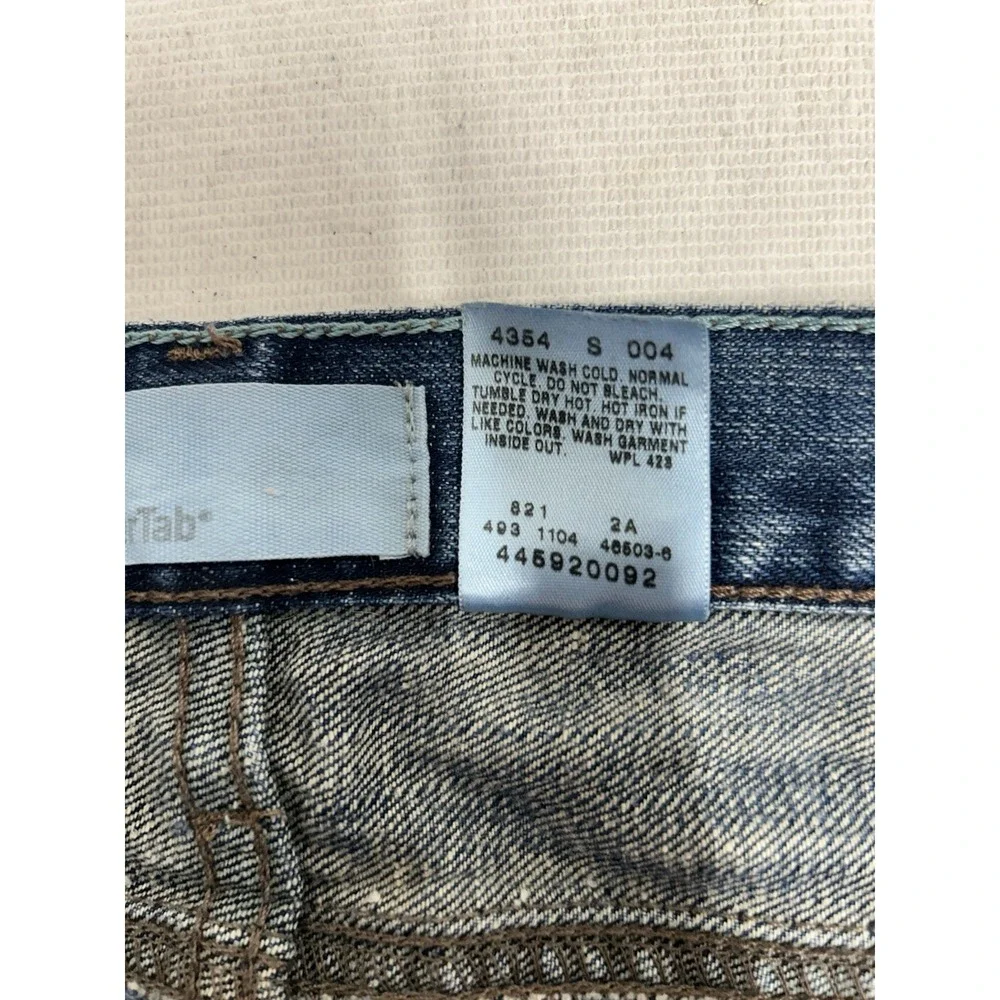Y2K Levi's SilverTab True Boot Men's Blue Faded Distressed Denim Jeans 38x30